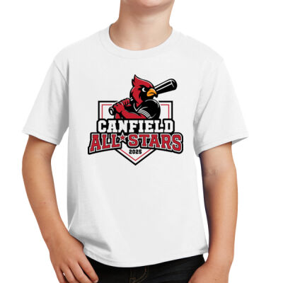 11U Canfield All-Stars White Youth Tee Thumbnail