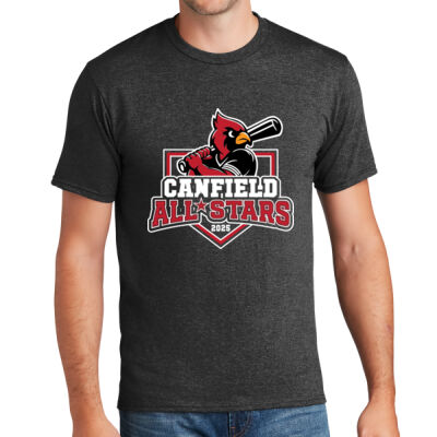 11U Canfield All-Stars Dark Heather Grey Adult Tee Alternate Design Thumbnail